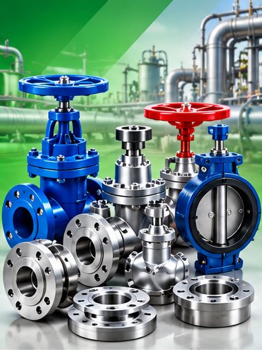 Valve dan flange industri